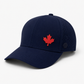 The Lo-Pro Navy - Red Leather Patch