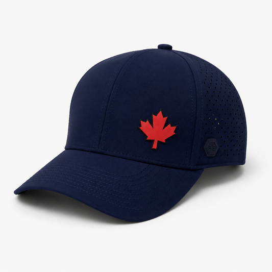 LIMITED EDITION The Lo-Pro Navy - Red Leather Patch